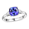 Certified & Appraised Rhapsody AAAA Tanzanite and E-F VS Diamond 2.79 ctw Ring in 950 Platinum 4.58 Grams - Sticky add to cart bar