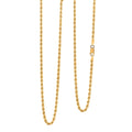 22K Yellow Gold 2.9mm Rope Necklace 24 Inches 8.64 Grams - Sticky add to cart bar
