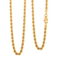 22K Yellow Gold 2.9mm Rope Necklace 26 Inches 9.36 Grams - Sticky add to cart bar