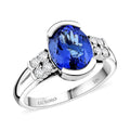 Certified & Appraised Luxoro AAA Tanzanite and I2 Diamond 3.00 ctw Ring in 10K White Gold (Size 10.0) - Sticky add to cart bar
