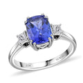 Luxoro AAA Tanzanite and I2 Diamond 2.25 ctw Ring in 10K White Gold - Sticky add to cart bar