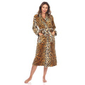 Brown Leopard Lounge Robe S/M - Sticky add to cart bar