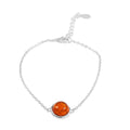 Baltic Amber Round Bracelet in Sterling Silver (6.00 In) - Sticky add to cart bar
