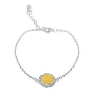 Butterscotch Amber Bracelet in Sterling Silver (6.00 In)
