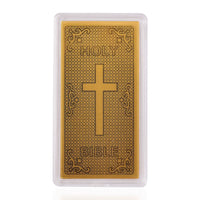 24K Gold Holy Bible Emboss Sheet 55x30mm 100mg