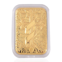 24K Golden Line of Faith Cross Emboss Sheet 31x45.5mm 10mg