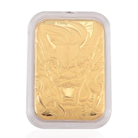 24K Golden Dragon Emboss Sheet 31x45.5mm 10mg