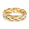 Italian 16.5mm Braided Stretch Bracelet in 10K Yellow Gold 6.15 Grams - Sticky add to cart bar