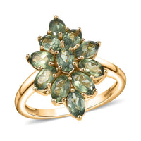 Premium Malagasy Pine Apatite Ring in 18K Vermeil YG Over Sterling Silver (Size 10.0) 2.75 ctw