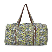Multi Color Quilted Cotton & Polyester Bag with Zipper Closure