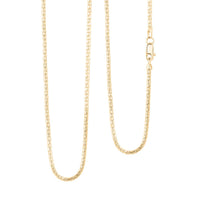 10K Yellow Gold 1.3mm Luca Necklace 20 Inches 3.60 Grams