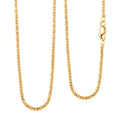 10K Yellow Gold 1.3mm Luca Necklace 18 Inches 3.3 Grams - Sticky add to cart bar