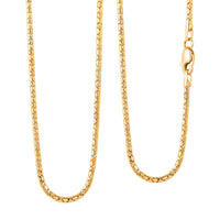 10K Yellow Gold 1.3mm Luca Necklace 18 Inches 3.3 Grams
