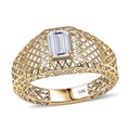 IGI Certified Luxuriant Lab Grown Diamond E-F VS 1.00 ctw Mens Ring in 10K Yellow Gold (Size 10.0) - Sticky add to cart bar