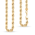 10K Yellow Gold 8mm Rope Chain Necklace 26 Inches 28 Grams - Sticky add to cart bar