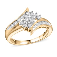 White Diamond 0.50 ctw Ring in 10K Yellow Gold (Size 7.0)