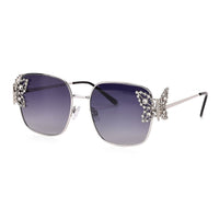 "1.1mm Polarized: UV400 sunglass with storage bag  Accessories: Nose sticker, silicone anti-slip ring, glasses cloth material : POLYCARBONATE Frame color: bright nickel Purple Lens: grey len