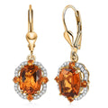 D'Joy Santa Ana Madeira Citrine and Multi Gemstone 5.00 ctw Earrings in 18K Vermeil Yellow Gold Over Sterling Silver - Sticky add to cart bar