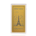 24K Golden Eiffel Tower, Icon of Romance & Elegance Emboss Sheet 55x30mm 100mg - Sticky add to cart bar