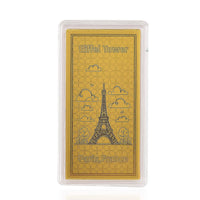 24K Golden Eiffel Tower, Icon of Romance & Elegance Emboss Sheet 55x30mm 100mg