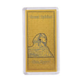 24K Golden Great Sphinx of Giza Egypt Emboss Sheet 55x30mm 100mg - Sticky add to cart bar