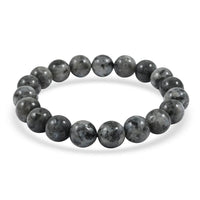 Larvikite 178.00 ctw Beaded Stretch Bracelet