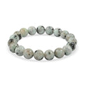 Kiwi Jasper 178.00 ctw Beaded Stretch Bracelet - Sticky add to cart bar