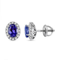 Certified & Appraised Rhapsody AAAA Tanzanite and E-F VS Diamond 2.27 ctw Stud Earrings in 950 Platinum (Del. in 10-15 Days) - Sticky add to cart bar
