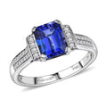 Certified & Appraised Rhapsody AAAA Tanzanite and E-F VS Diamond 3.10 ctw Ring in 950 Platinum (Size 10.0) 5.53 Grams (Del. in 10-15 Days) - Sticky add to cart bar