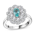 Rhapsody 950 Platinum AAAA Paraiba Tourmaline, Diamond (E-F, VS2) (1.17 cts) Ring (Size 10.0) (9.25 g) 2.00 ctw - Sticky add to cart bar