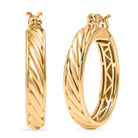 Bronzella Collection Earrings in 18K Gold Overlay Bronze