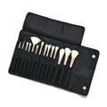 14pc Makeup Brush Set with Storage Bag - Black - Sticky add to cart bar