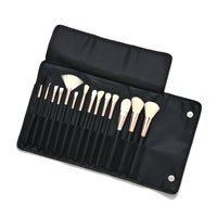 14pc Makeup Brush Set with Storage Bag - Black