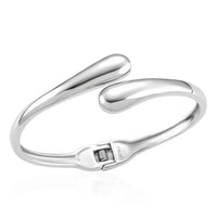 Bypass Bangle Bracelet in ION Plated RG Stainless Steel (7.50 In)