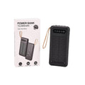 Black Power Bank with Emergency LED Torch and 4 Built-in Cables (10000mAh) - Sticky add to cart bar