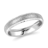 Desert Soil Texture Band Ring in 950 Palladium 2.20 Grams