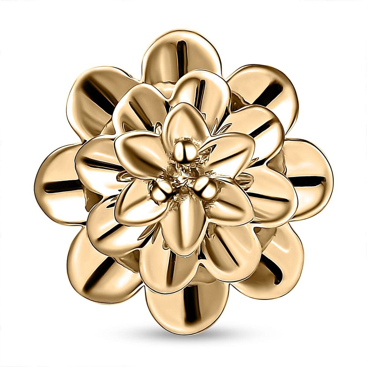 Floral Pendant in 10K Yellow Gold 1.96 Grams
