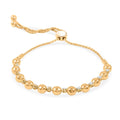 GSI Certified Luxuriant Lab Grown Diamond F SI2 0.35 ctw Bolo Bracelet in 24K Yellow Gold Over Sterling Silver (Adjustable) - Sticky add to cart bar