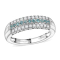 Certified & Appraised Rhapsody AAAA Paraiba Tourmaline and E-F VS2 Diamond 0.60 ctw Ring in 950 Platinum 6.80 Grams (Del. in 10-12 Days) - Sticky add to cart bar