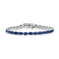 D'Joy Premium Kashmir Kyanite Tennis Bracelet in Rhodium Over Sterling Silver (6.50 In) 13.70 ctw - Sticky add to cart bar