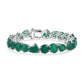 Karis Verde Onyx 41.00 ctw Tennis Bracelet in Platinum Bond (7.25 In) - Sticky add to cart bar