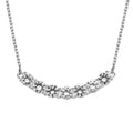 D'Joy Lab Created White Sapphire 4.20 ctw Fancy Necklace in Sterling Silver 18-20 Inches - Sticky add to cart bar