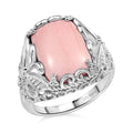 Karis Oregon Peach Opal Ring in Platinum Bond (Size 10.0) 4.65 ctw - Sticky add to cart bar