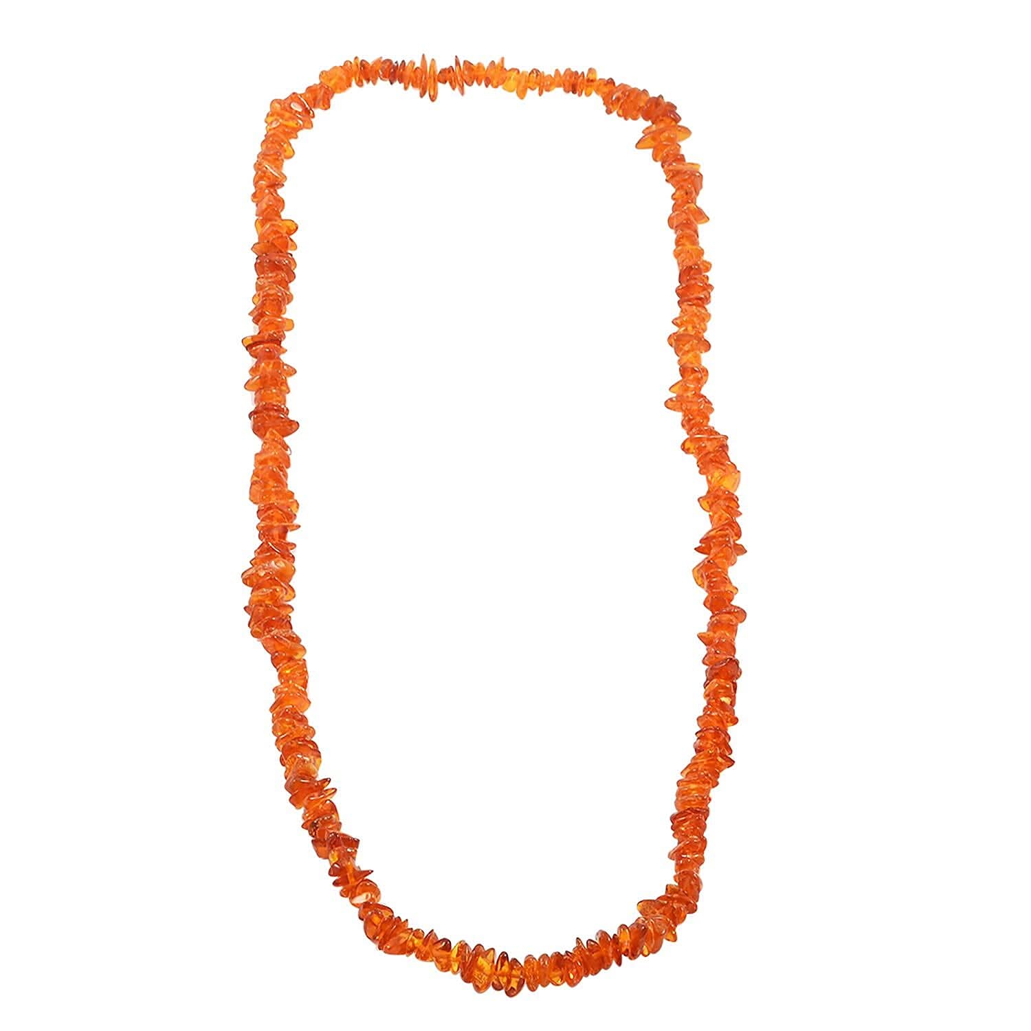 Light Baltic Amber Beaded Necklace 30 Inches