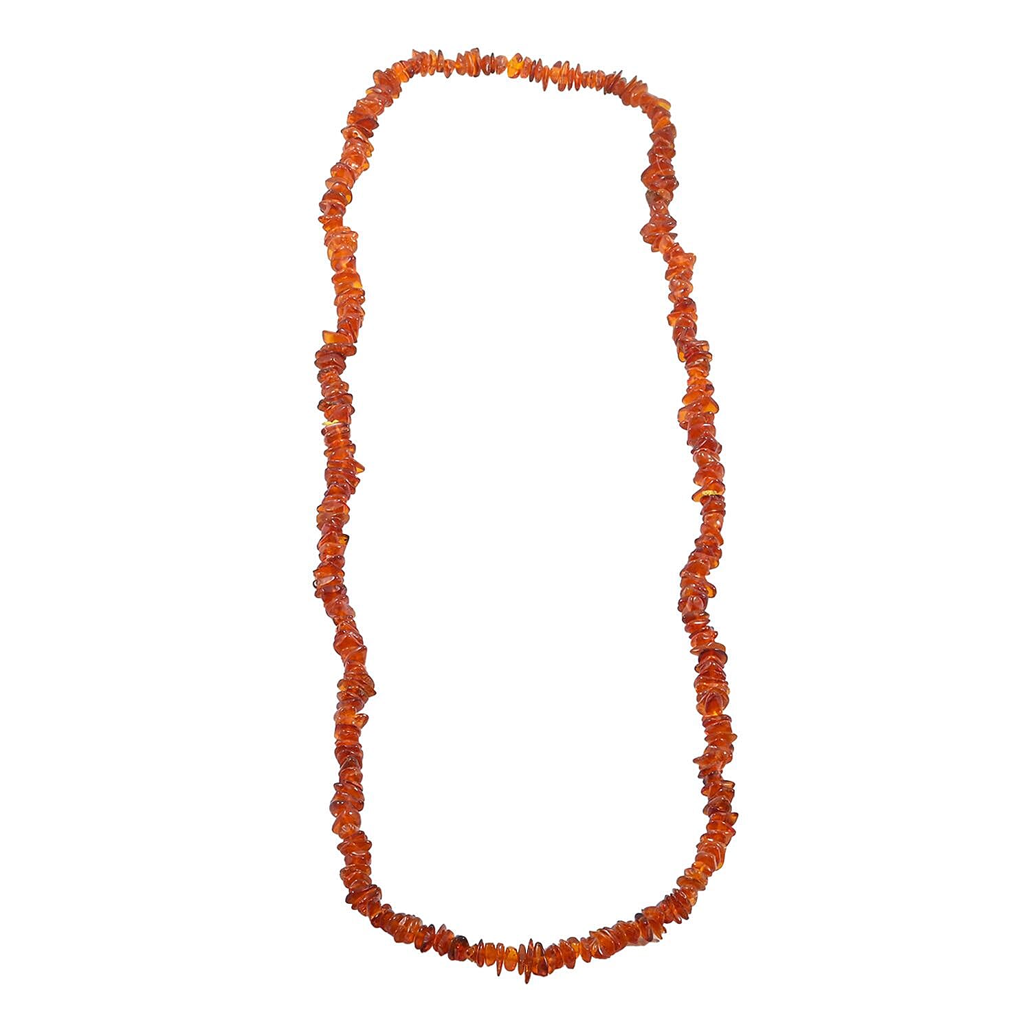 Dark Baltic Amber Beaded Necklace 30 Inches
