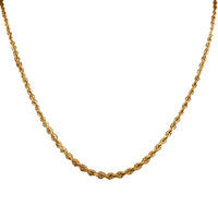 Graduated Chain Necklace in 22K Yellow Gold 5.25 Grams 18 Inches