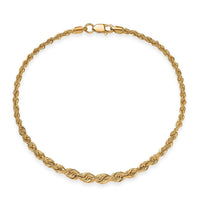 Graduated Chain Bracelet in 22K Yellow Gold (7.25 In) 2.65 Grams
