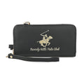 Beverly Hills Polo Club Black Vegan Leather Wristlet Wallet or Crossbody Bag - Sticky add to cart bar