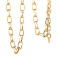 Italian Oval Link Chain Necklace in 10K Yellow Gold 9.06 Grams 18 Inches - Sticky add to cart bar
