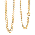 Italian Curb Link Chain Necklace in 10K Yellow Gold 8.1 Grams 20 Inches - Sticky add to cart bar